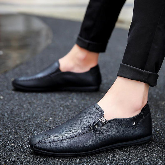 Zapatos Casuales de Cuero para Hombre - Cómodos y Versátiles para Otoño e Invierno - Image 2