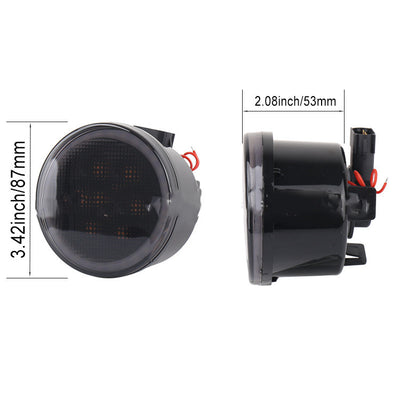 Luces LED de Rejilla Central para Wrangler con Señales de Giro y Advertencia - Image 8