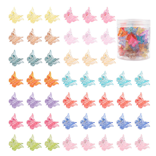 Pinzas Mariposa Glitter Mini - Set de 50 Clips Brillantes Y2K en 14 Colores