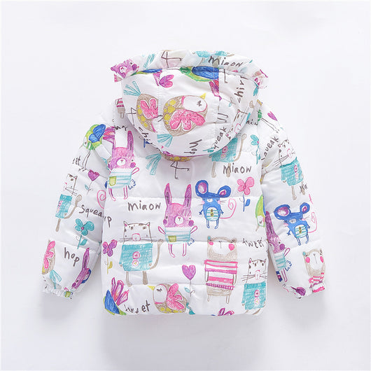 Chaqueta Acolchada con Capucha Graffiti Fashion Plus para Niños - Image 24