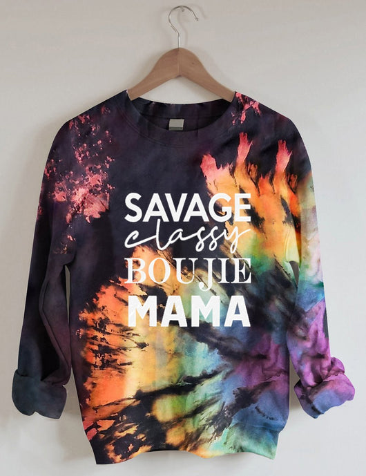 Suéter Unisex Cuello Redondo con Estampado Tie-Dye 3D - Image 17