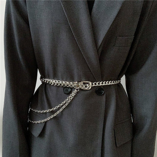 Cinturón Metálico Decorativo para Mujer - Cadena de Cintura Elegante para Jeans y Vestidos - Image 2