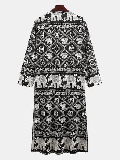 Bata Larga Estampada Dubai - Ropa de Casa Elegante - Image 3