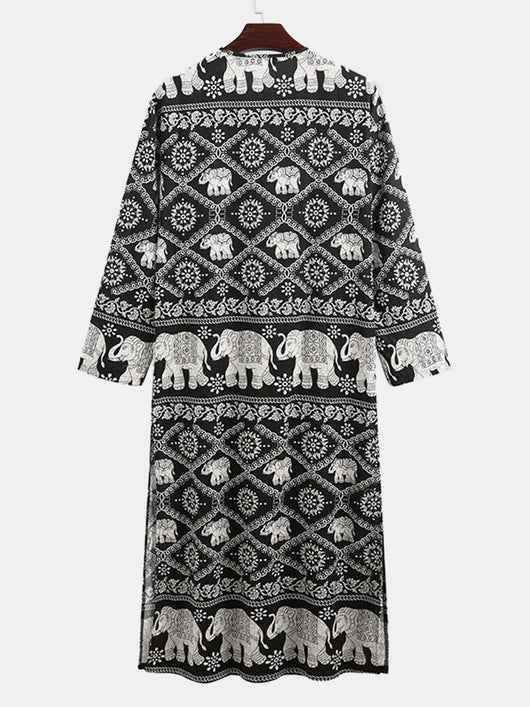 Bata Larga Estampada Dubai - Ropa de Casa Elegante - Image 3