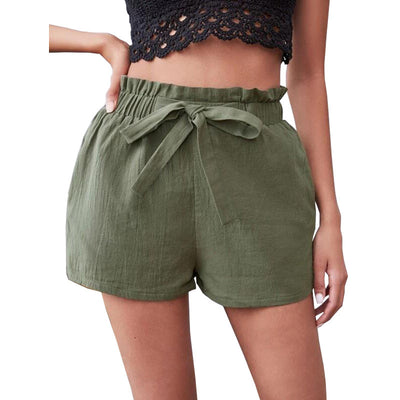 Shorts Casuales Cintura Media con Moño para Mujer - Image 6