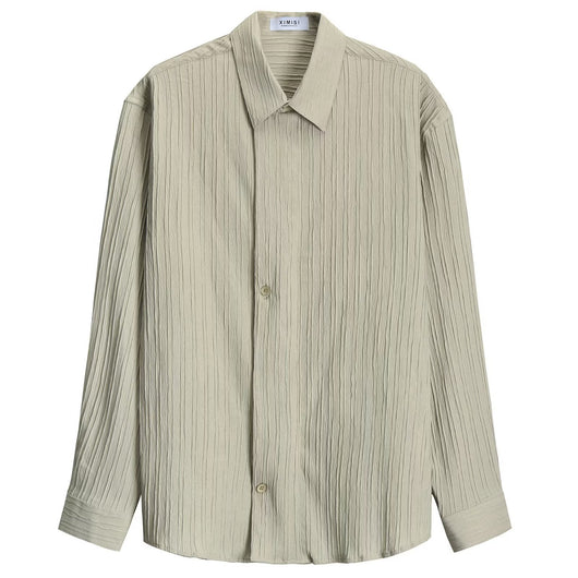 Camisa Suelta de Manga Larga para Hombre - Estilo Moderno - Image 6
