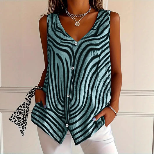 Chaleco Cardigan Estampado para Mujer - Colección Primavera Verano - Image 4