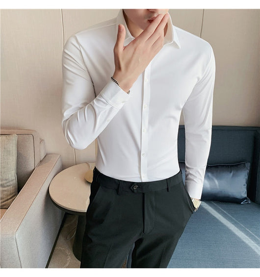 Camisa Casual de Punto Sin Planchado con Caída Perfecta - Image 18