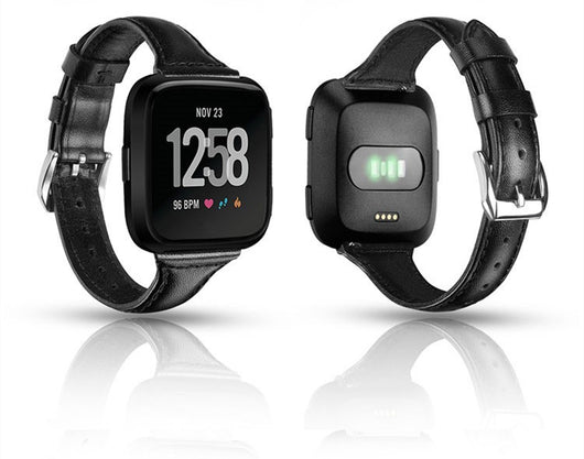 Reloj Inteligente de Cuero con Diseño T Compacto