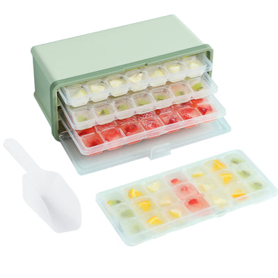 Molde de Hielo con Cajón, Tapa y Contenedor para Enfriar Bebidas - Image 2