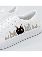Zapatillas Casuales Anime Gato Pintadas a Mano - Image 15