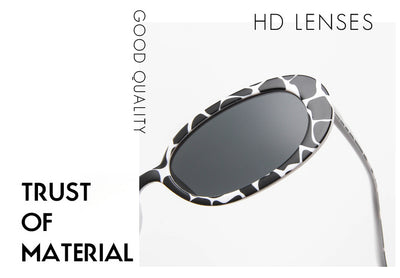 Gafas de Sol Ovaladas Trend Cow Print - Marco Pequeño Estilo Instagram - Image 36