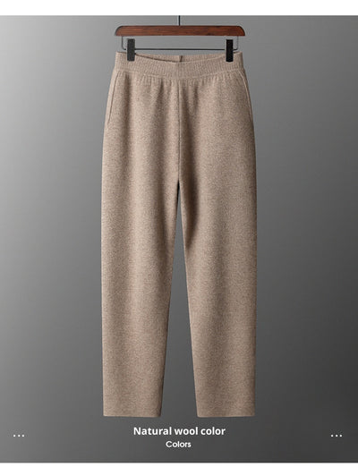 Pantalones de Cachemira Gruesa Talle Alto para Hombre - Image 16