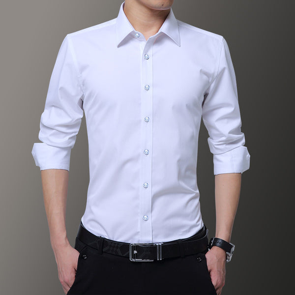 Blazer Ejecutivo Blanco y Negro de Manga Larga para Hombre