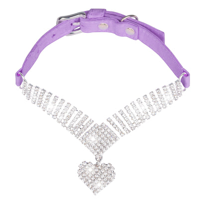 Collar para Gato con Diamantes y Ante Suave - Diseño Elegante Brilla - Image 4