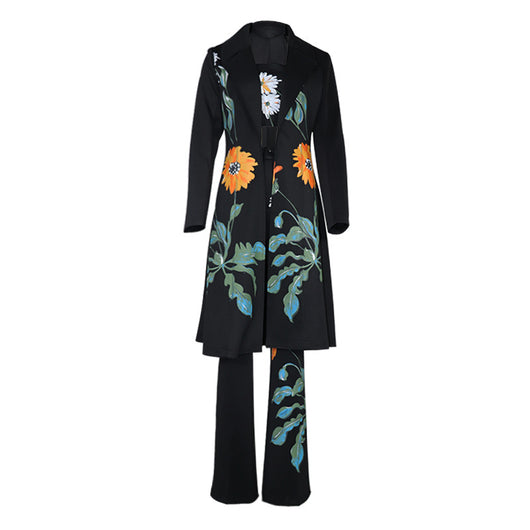 Chaqueta Cortavientos Larga Estampada para Mujer - Conjunto de Moda y Elegancia - Image 14
