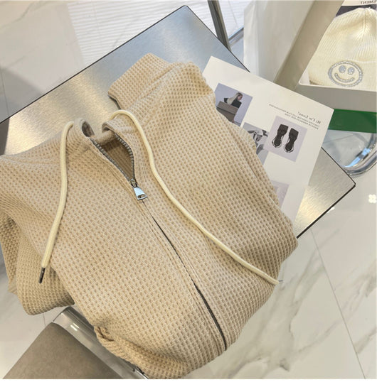 Cardigan Suelto con Capucha y Cierre de Cremallera para Mujer - Image 15