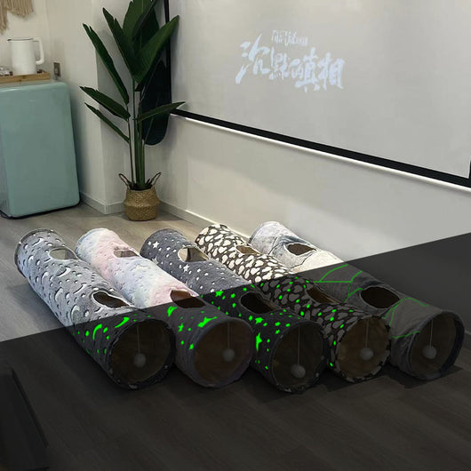 Túnel para Gatos con Efecto Luminoso Nocturno Dragón Rodante