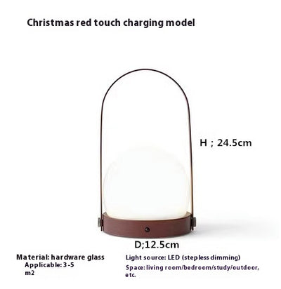 Lámpara de Mesa Portátil Nórdica Minimalista con Carga USB y Control Táctil - Image 7