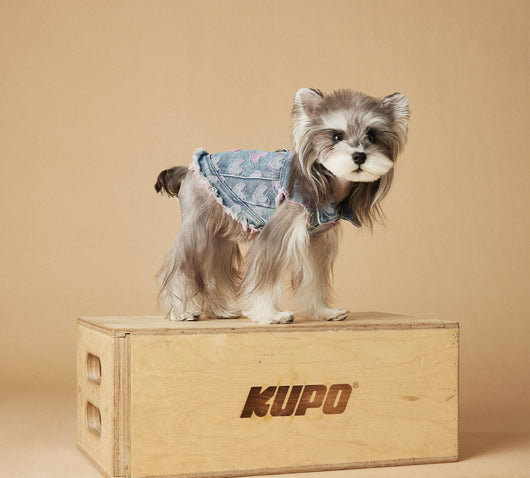 Chaleco Denim sin Mangas para Perros - Diseño Desgastado Love - Image 28