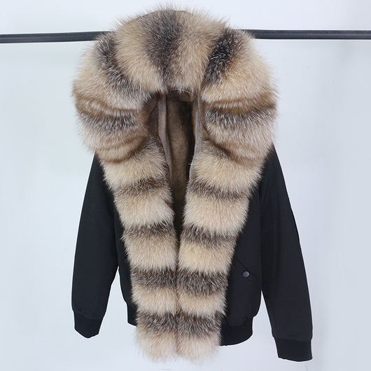 Abrigo de Piel con Cuello Desmontable y Compartimento Interior para Mujer - Image 19