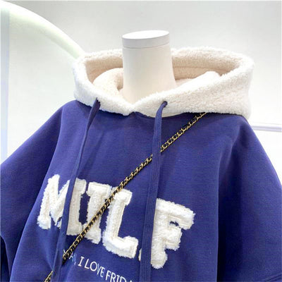Suéter Hoodie Grueso Antipelusas para Invierno - Corte Holgado y Cómodo - Image 4