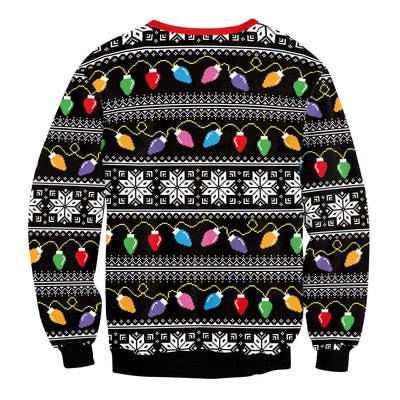 Suéter Navideño Unisex con Estampado 3D de Cuello Redondo - Image 22