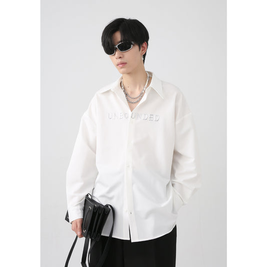 Playera Manga Larga con Diseño de Letras para Hombre y Mujer - Image 2
