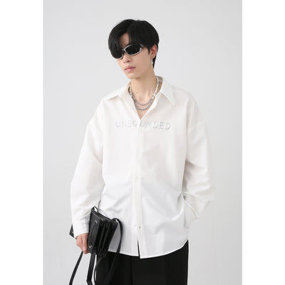 Playera Manga Larga con Diseño de Letras para Hombre y Mujer - Image 2