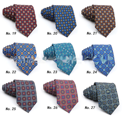 Corbata Estampada de Poliéster para Hombre Profesional - Image 43