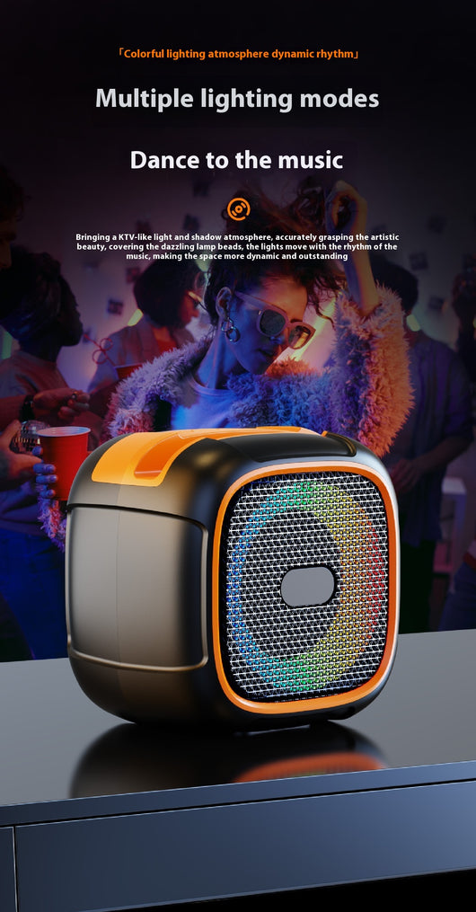 Parlante Bluetooth Portátil con Luces LED para Exteriores - Image 12