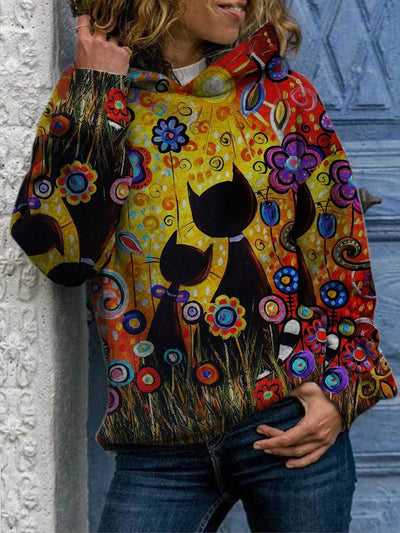 Suéter Estampado para Mujer con Diseño de Gatos - Image 7