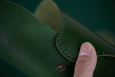 Estuche para Lentes de Cuero Fog Wax Costura Manual - Image 20
