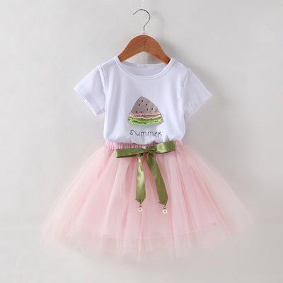 Conjunto de Dos Piezas para Niña con Estampado de Fresas Estilo Coreano - Image 10