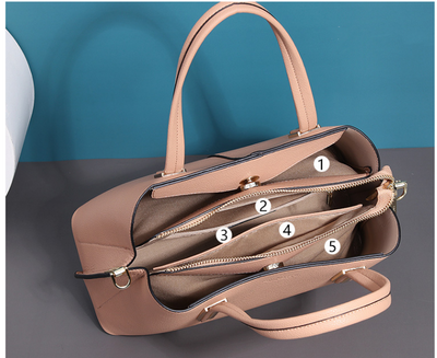 Bolso Mensajero de Cuero Negro para Mujer - Gran Capacidad - Image 16