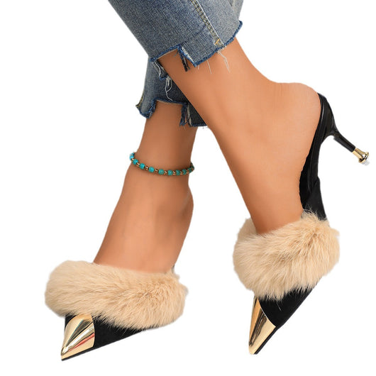 Pantuflas Cerradas de Tacón Bajo con Forro Suave - Image 5