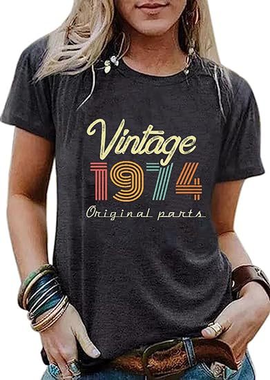 Blusa Vintage con Estampado de Letras para Fiestas - Image 11