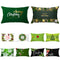 Funda de Almohada Navideña Serie Verde con Estampado Piel de Melocotón