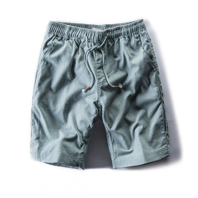 Shorts de Lino y Algodón para Hombre - Cintura Media Casual - Image 4