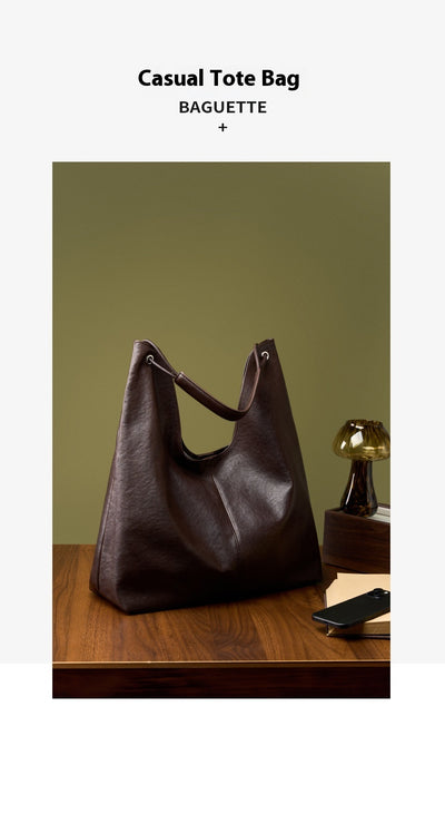 Bolso Tote Grande de Cuero Curtido Vegetal con Textura - Image 10