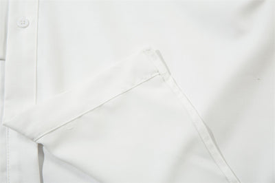 Camisa Plisada Suelta de Manga Larga para Hombre - Diseño Moderno y Elegante - Image 13