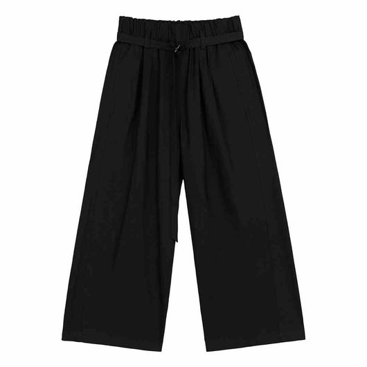 Pantalón Ancho Elegante con Cintura Elástica Ajustable y Encaje - Image 8
