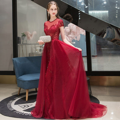 Vestido de Noche Elegante Línea A para Mujer - Image 4