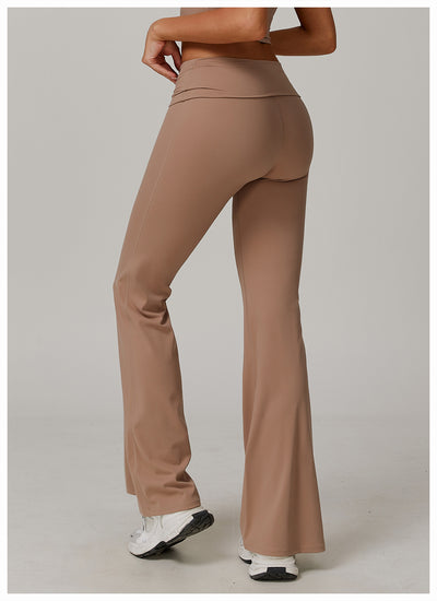 Pantalones Yoga Cintura Alta Plegables para Mujer - Image 44