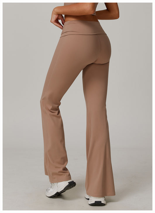 Pantalones Yoga Cintura Alta Plegables para Mujer - Image 44