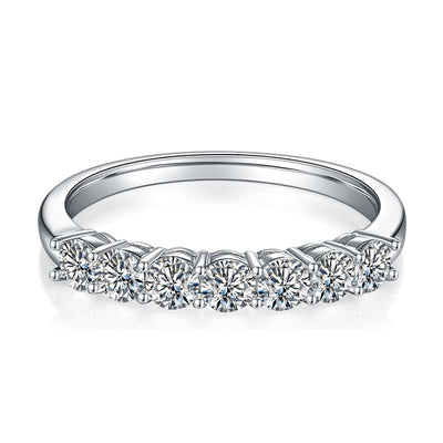 Anillo de Moissanita de 3mm Siete Estrellas - Diseño Minimalista y Elegante - Image 5