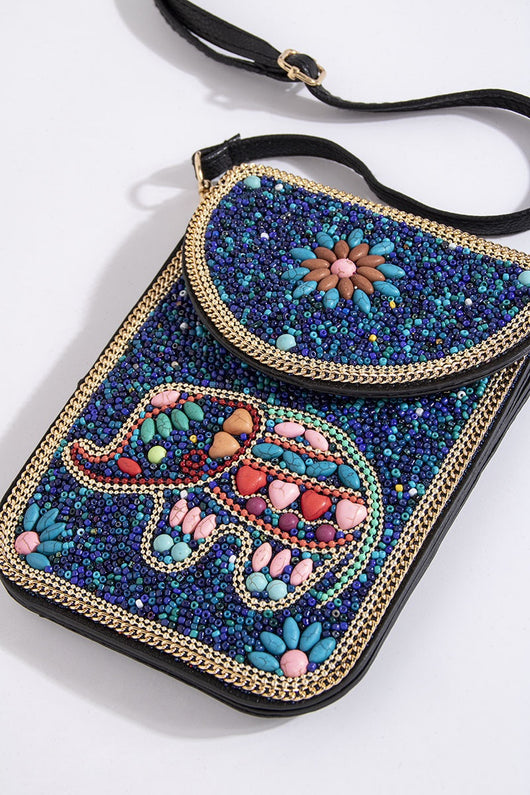 Bolsa Bohemia para Celular con Cuentas y Concha Marina - Image 54