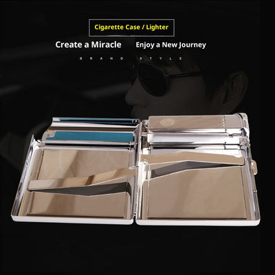 Estuche Premium para Cigarrillos en Cuero con Encendedor Resistente al Viento - Image 3