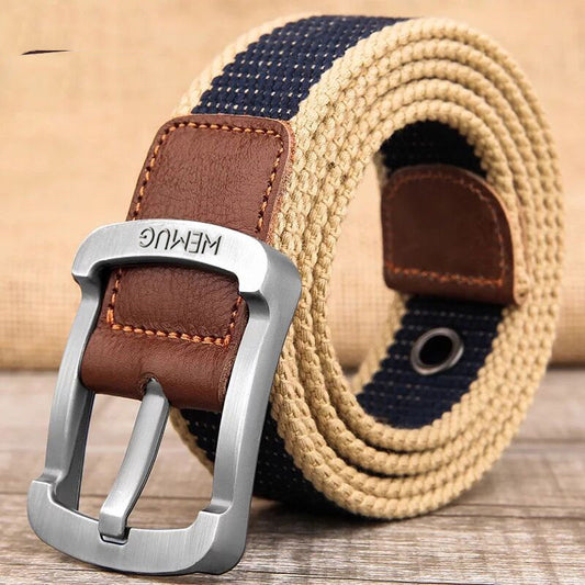 Cinturón de Lona Unisex con Hebilla de Pasador - Estilo Casual Outdoor - Image 2