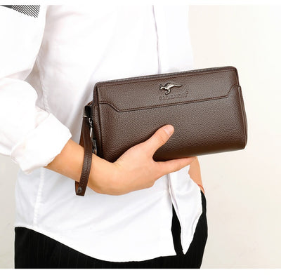 Cartera de Cuero para Hombre con Cierre de Contraseña Anti-robo - Image 16